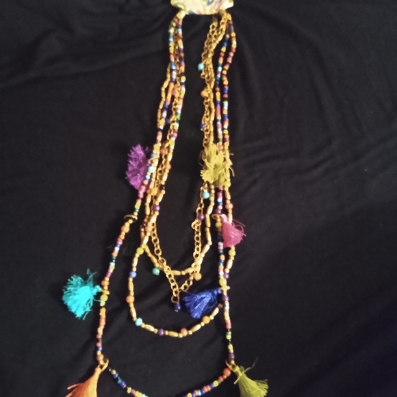 Boho style beaded, tassle necklaces. - Picture 2 of 4